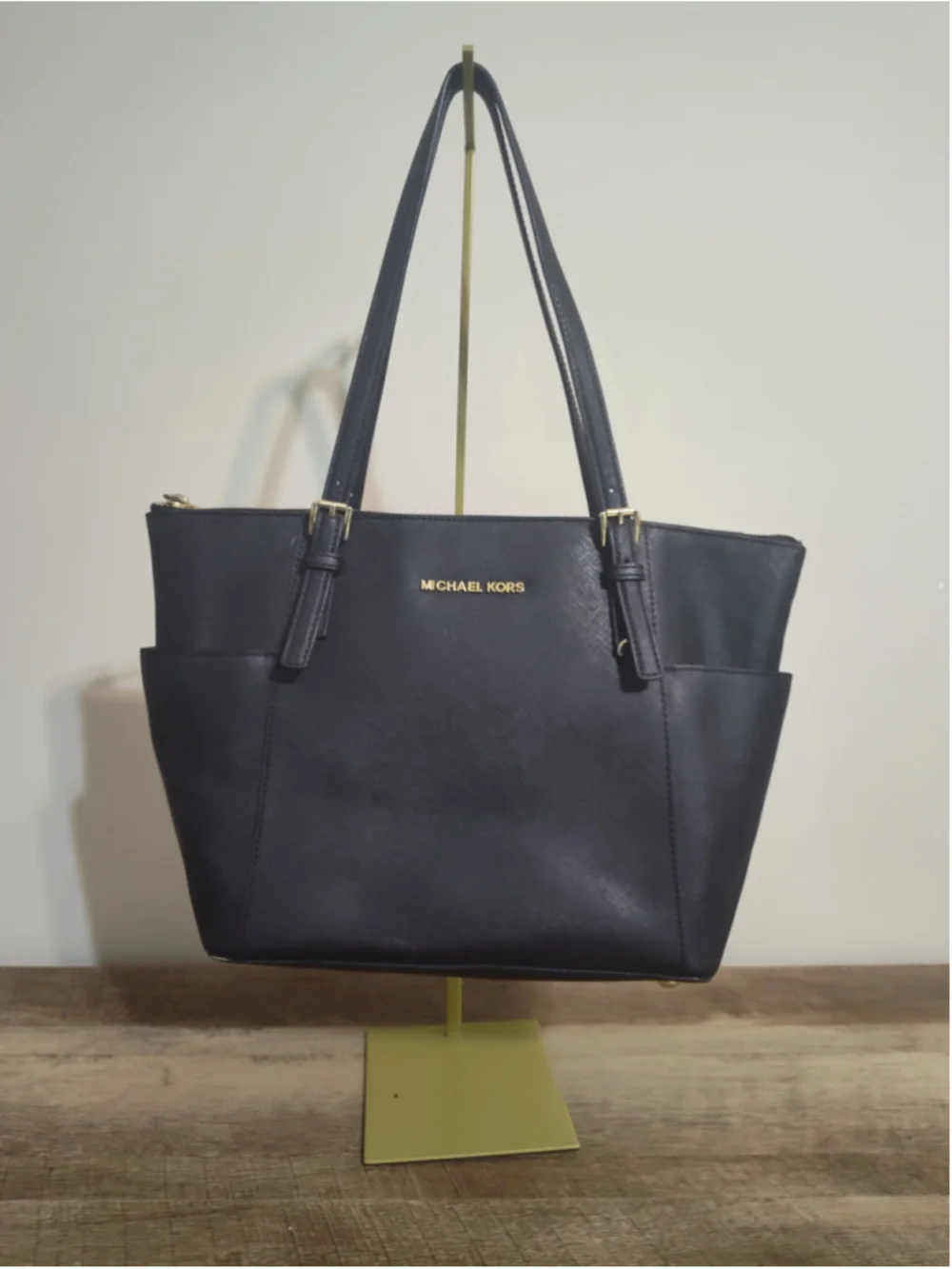 Women's Michael Kors Black Tote Bag One Size